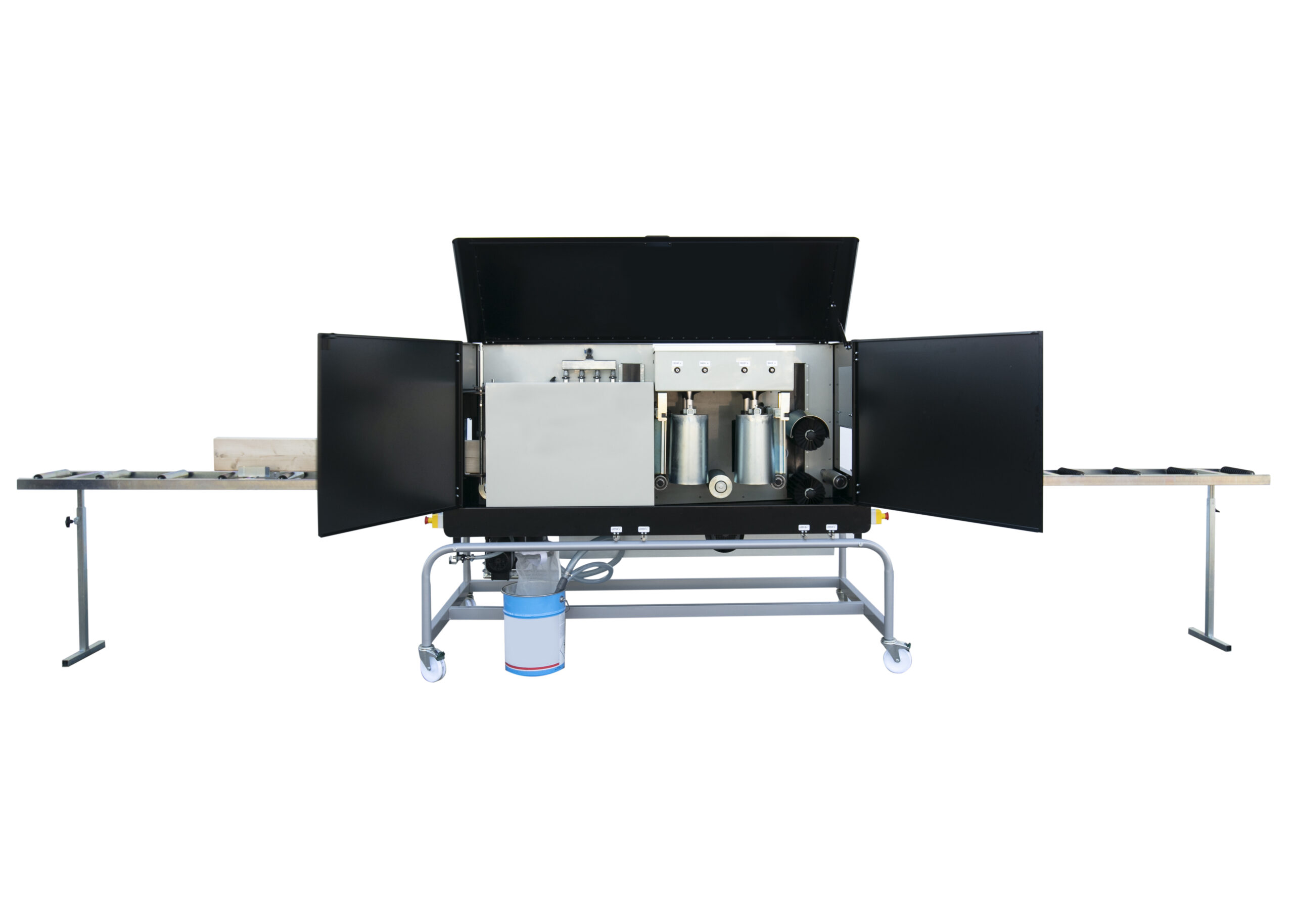 Test possibilities at Teknos UK – Ceetec brush painting machine